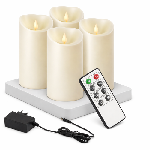 AS-RPL-4 — LED Rechargeable Pillars (4pc Set)