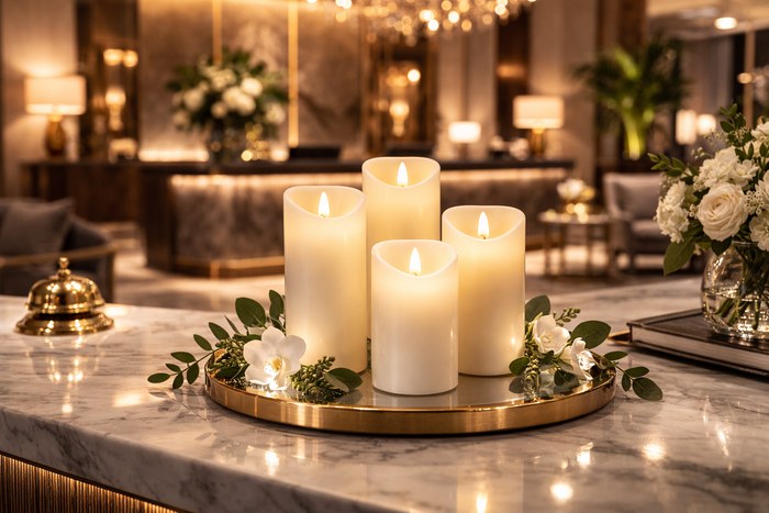 AS-RPL-4 — LED Rechargeable Pillars (4pc Set)