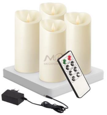 AS-RPL-4 — LED Rechargeable Pillars (4pc Set)