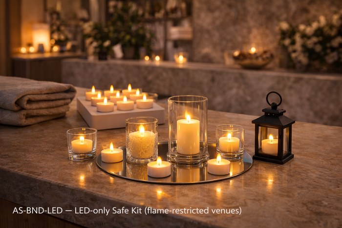 AS-BND-LED-CL - LED Bundles (No-Flame Programmes for Tables + Lobbies)