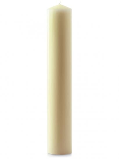 Unscented Ivory Flame Pillars Range (4 Core Sizes)