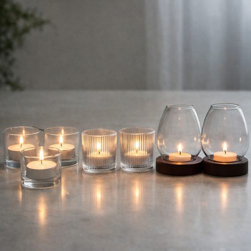 Tealight Holders Range (LED + Flame)