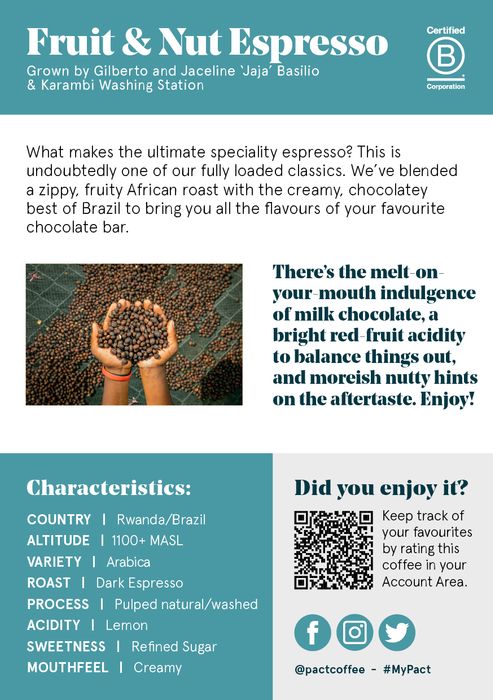 Fruit and Nut Espresso