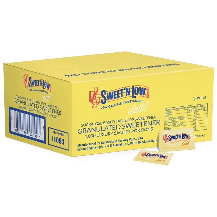 Sweet'N Low Gold with Sucralose, 1000ct Sachets