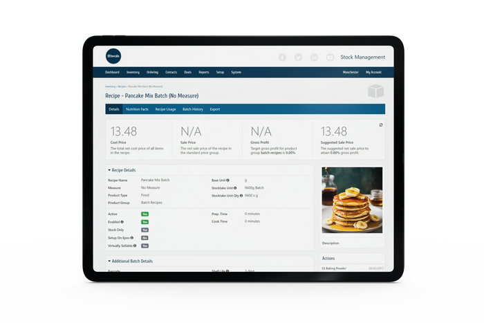 Tevalis Stock Management