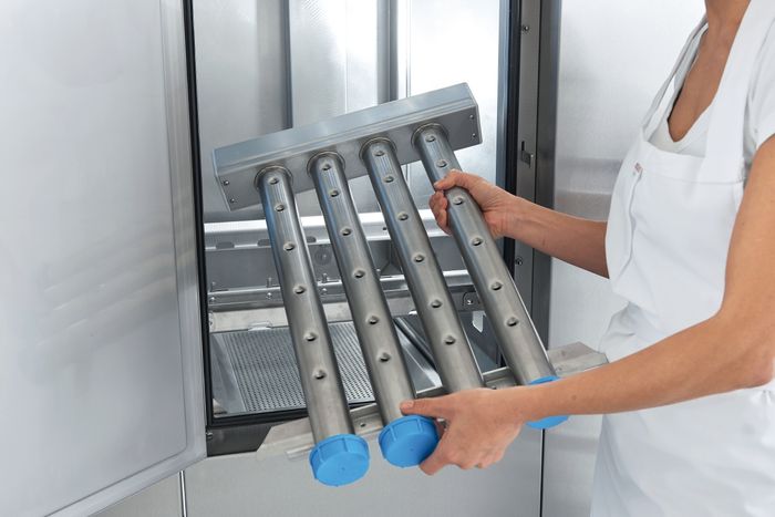 MEIKO announces 38%* less water, detergent, rinse aid and 21%* less energy consumption on UPster rack transport dishwashers