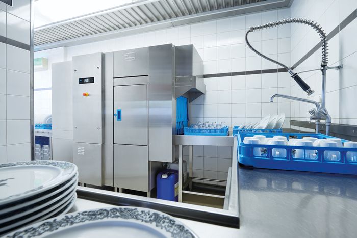 MEIKO announces 38%* less water, detergent, rinse aid and 21%* less energy consumption on UPster rack transport dishwashers
