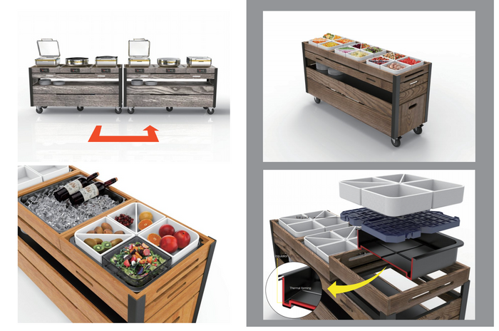 Mobile Buffet Tables 