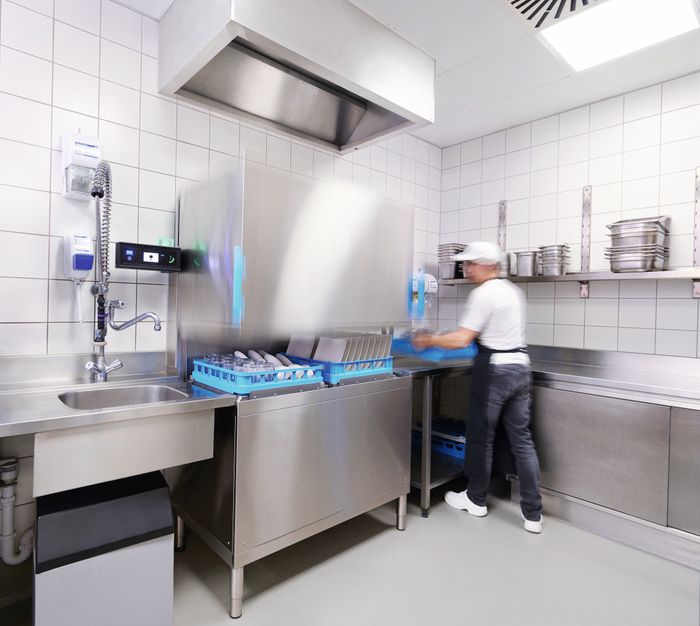 Double basket automatic hood M-iClean HXL