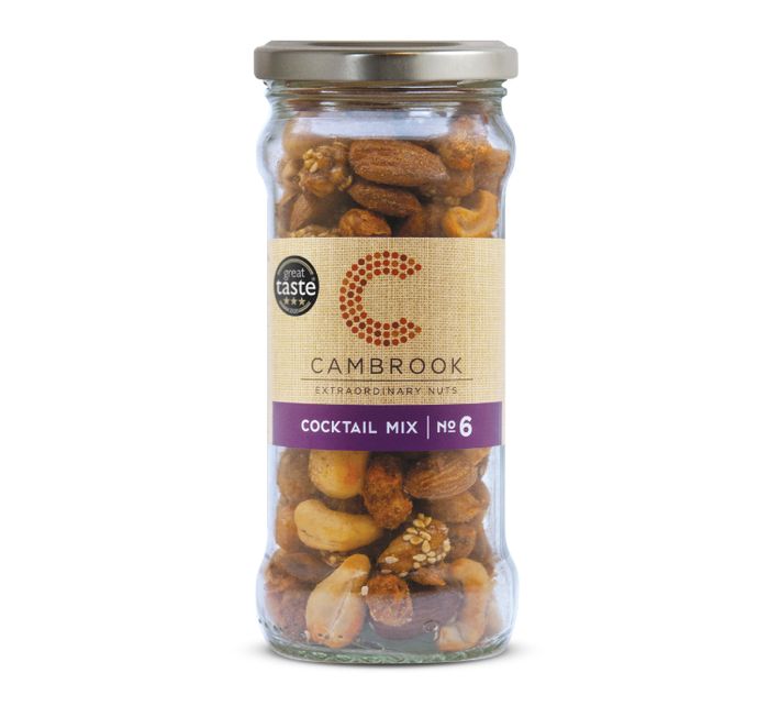 Cambrook Cocktail Mix 6 - Salted, Smoked, Caramelised, & Spiced Mix of Nuts