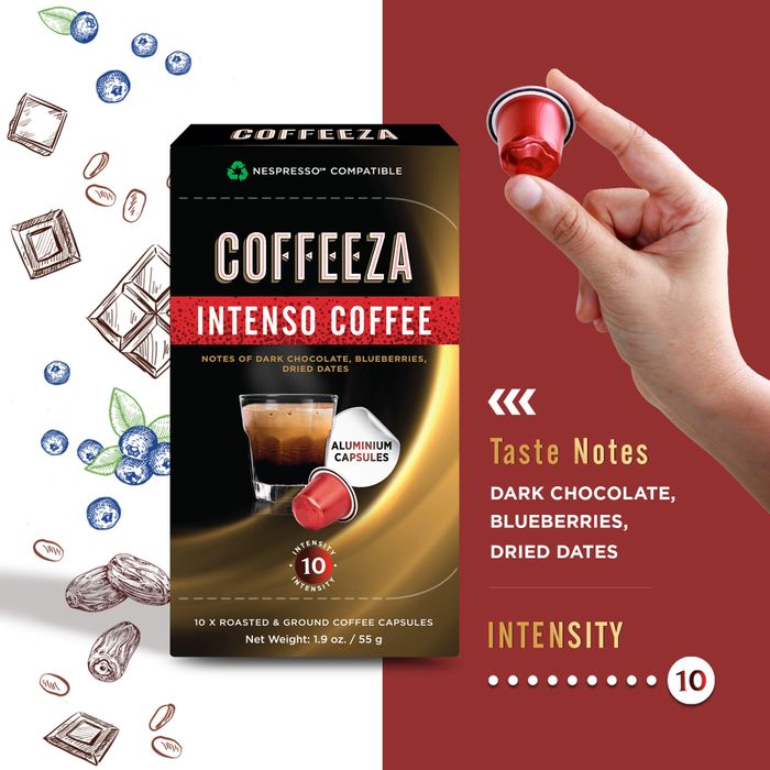 Coffeeza Intenso Aluminium Coffee Capsules