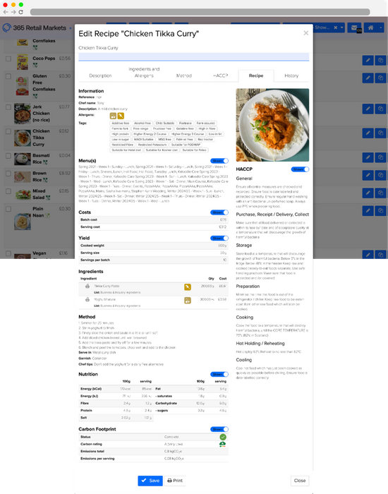 365 Kitchen Management