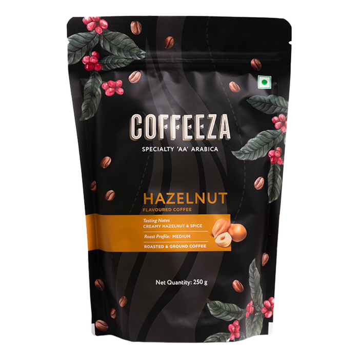 Coffeeza Hazelnut Flavoured Specialty Ground Coffee