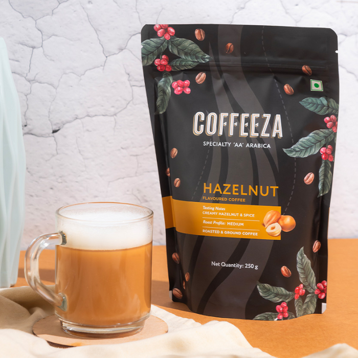 Coffeeza Hazelnut Flavoured Specialty Ground Coffee
