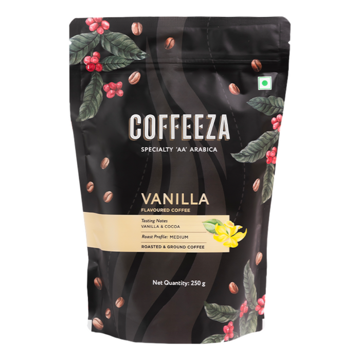 Coffeeza Vanilla Flavoured Specialty Ground Coffee
