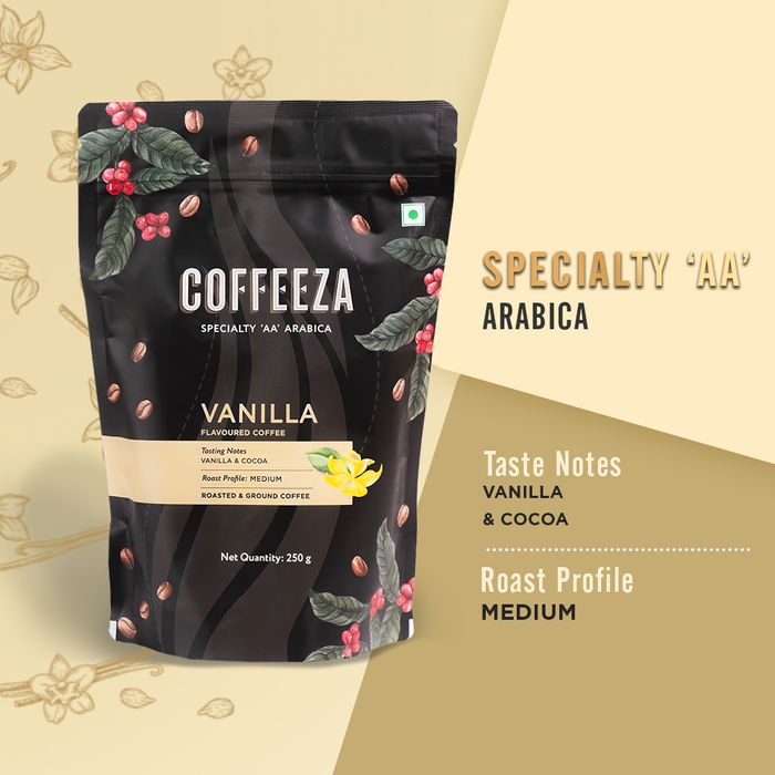 Coffeeza Vanilla Flavoured Specialty Ground Coffee