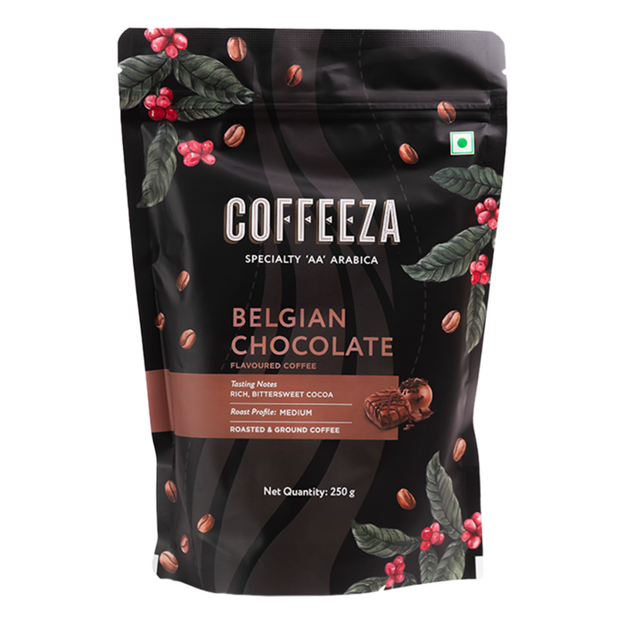 Coffeeza belgian chocolate Flavoured Specialty Ground Coffee
