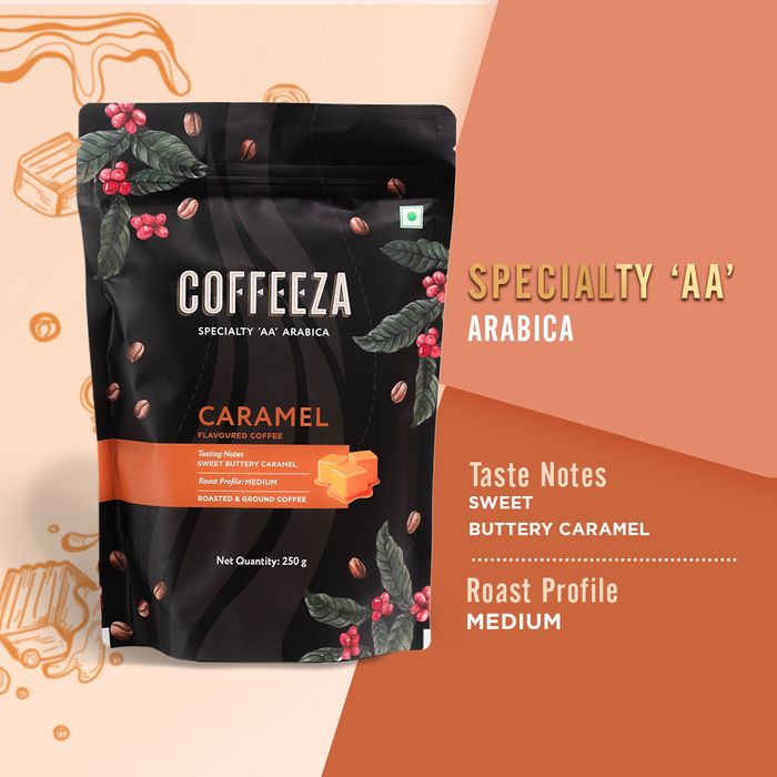 Coffeeza Caramel Flavoured Specialty Ground Coffee