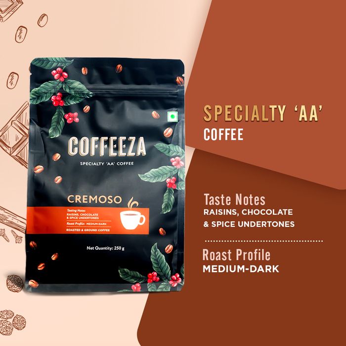 Coffeeza Cremoso Specialty Ground Coffee 