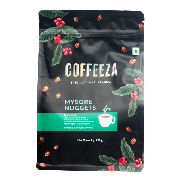 Coffeeza Mysore Nuggets Specialty Ground Coffee