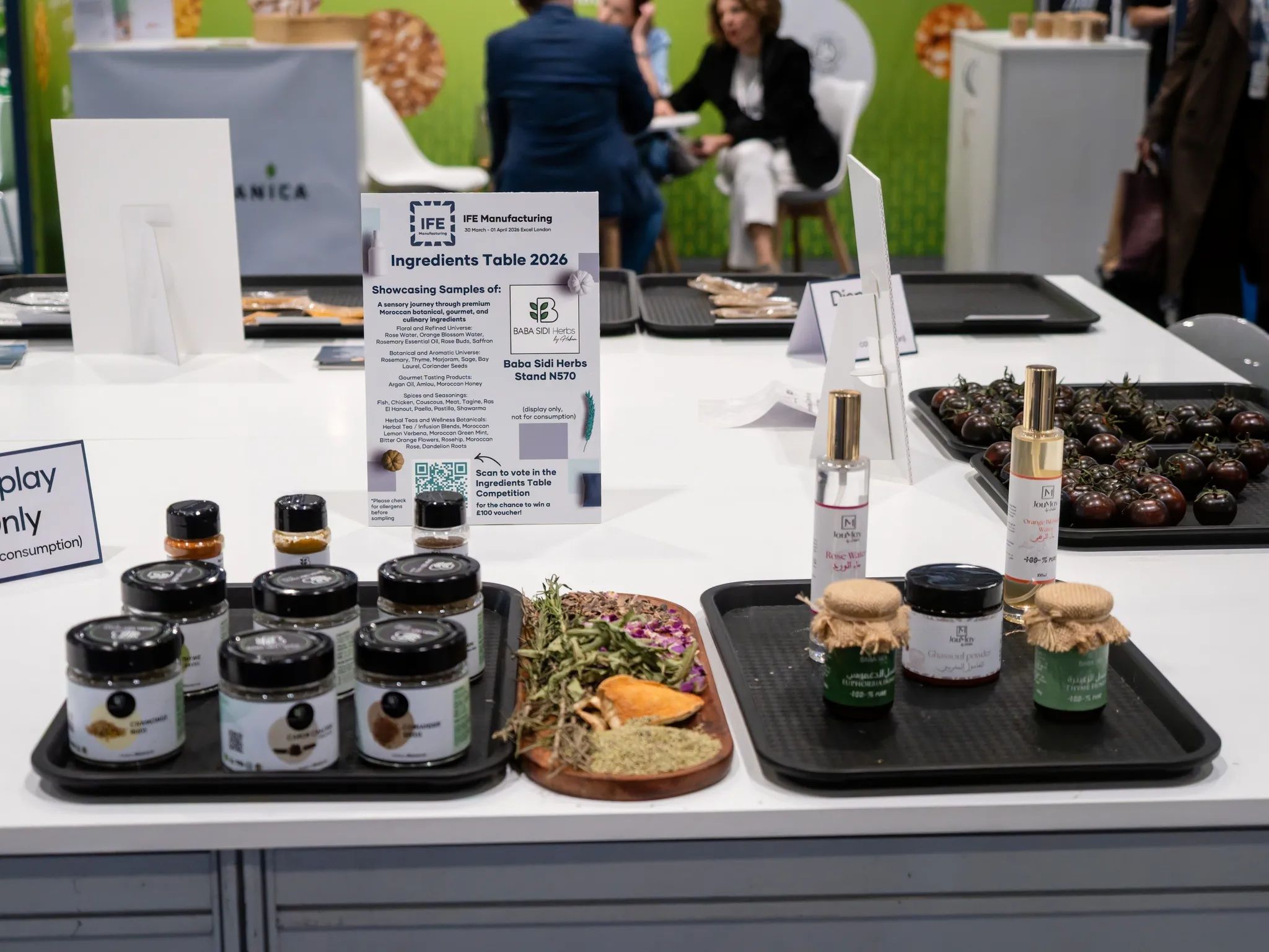 Ingredients table