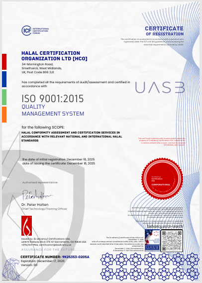 Milestone achieved by HCO in becoming ISO 9001:2015 Certified.