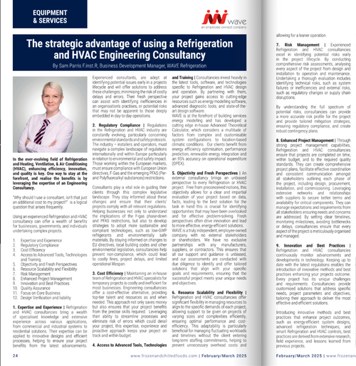 The strategic advantage of using a Refrigeration and HVAC Engineering Consultancy