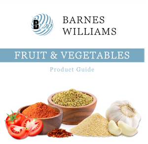Barnes Williams Fruit & Vegetables Product List