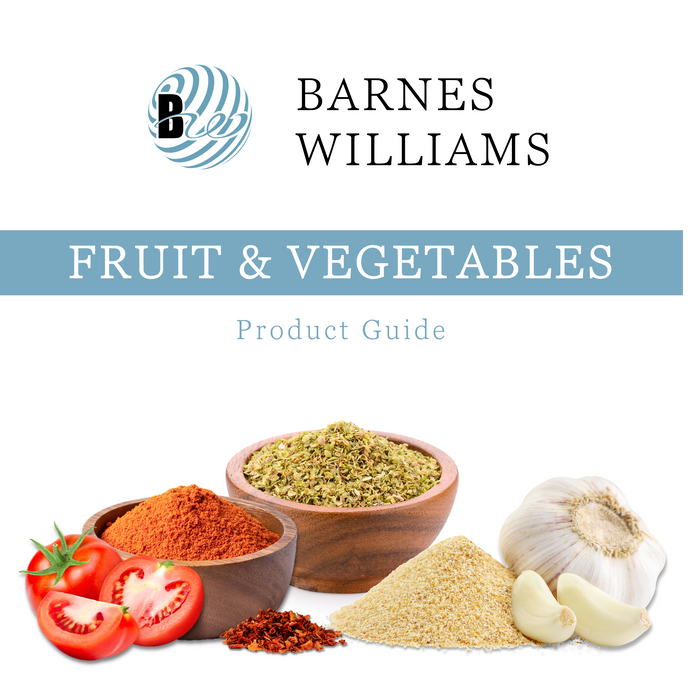 Barnes Williams Fruit & Vegetables Product List