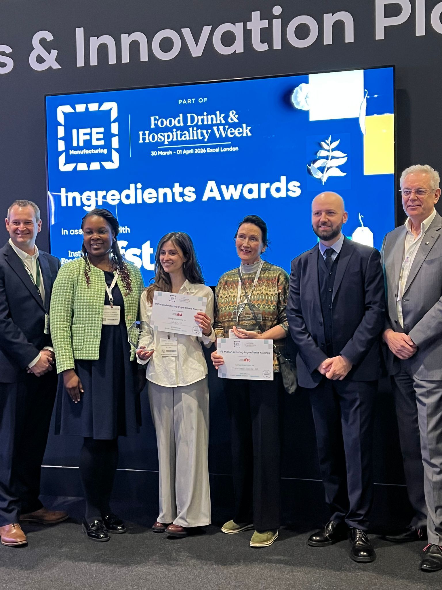 IFE Manufacturing Ingredients Awards 2026 announce winners, recognising innovation in food science and technology