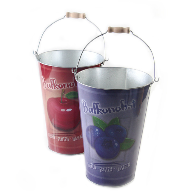 Tin Bucket With Handle