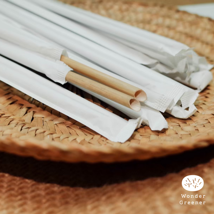 Wonder Greener | Grass Straws Custom Laser Engraving