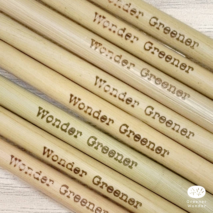 Wonder Greener | Grass Straws Custom Laser Engraving