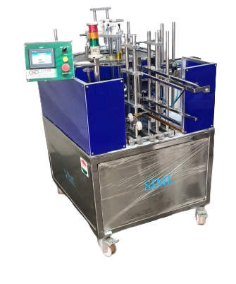 Vertical cartooning machine