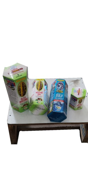 Semi Auto Oil Bottle Hexagonal Box Packing Machine (OBHBP)