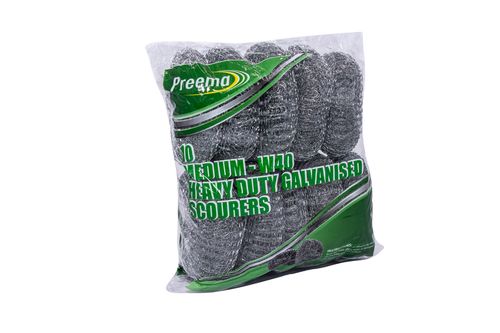Heavy Duty  Medium Galvanised  Scourers W40