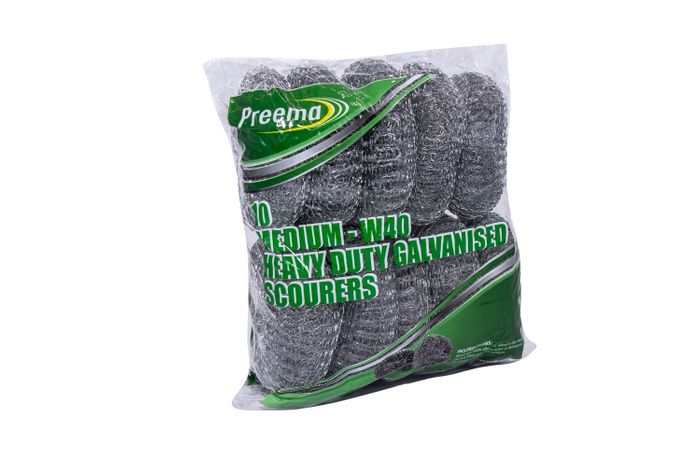 Heavy Duty  Medium Galvanised  Scourers W40