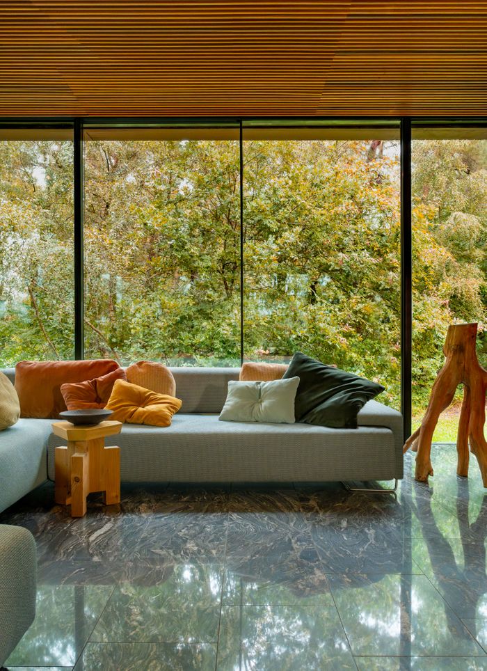 Voluminous upholstery fabrics to luxuriously soften spaces