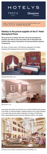 Hotelys is the proud supplier of the 5* Hotel Disneyland Paris
