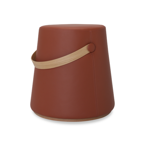 ENZO pouf with handle
