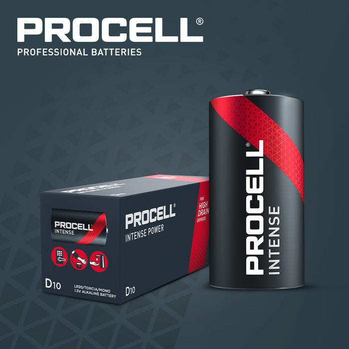 Procell Alkaline Intense Power D, 1.5v