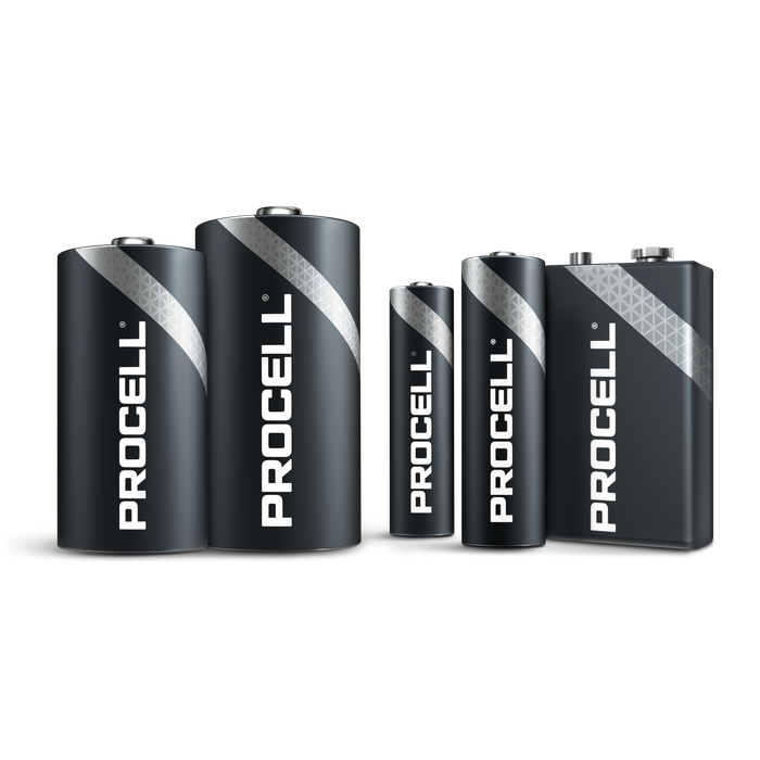 Procell Alkaline Constant Power C, D & 9V