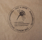 Recycled paper laundry bag