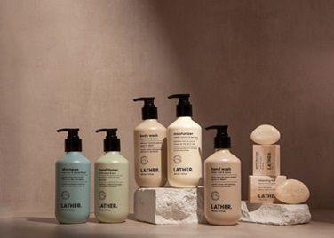 LATHER’s New Landscapes Collection Packaged in Ocean Bound Plastic