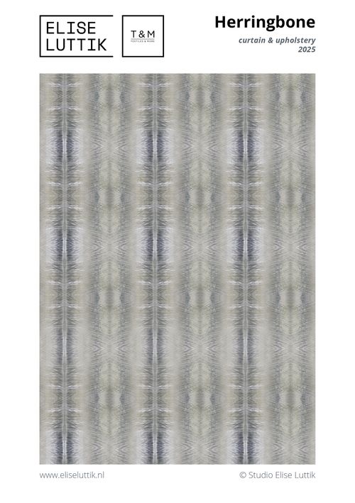 Herringbone curtain & upholstery