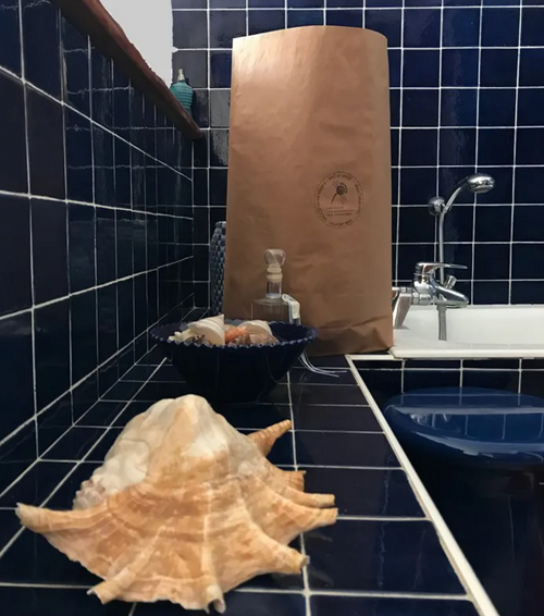 Recycled paper laundry bag