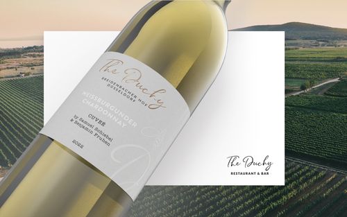 Packaging Design - Wine label for The Duchy Restaurant in Düsseldorf