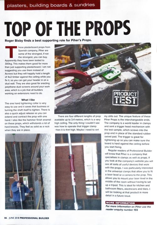 Multiprop Test in Professional Builder magazine