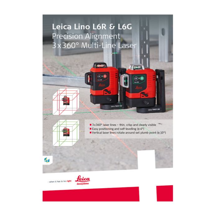 Leica LINO L6G and L6R Precision Multi-Line Lasers