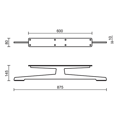 MN 438 - METAL LEG CHROME